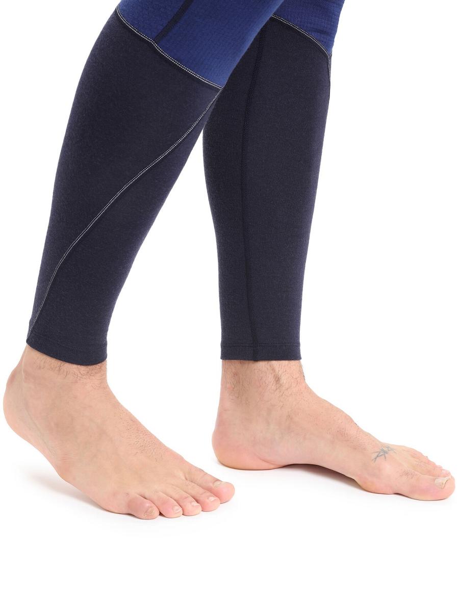 Men's Icebreaker BodyfitZone™ Merino 260 Zone Thermal Leggings Base Layers Midnight Navy / Royal Navy | CA 1555XYUF